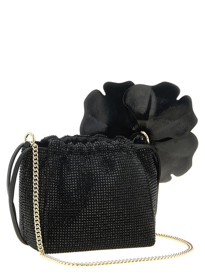 PINKO Black Polyethylene Clutch Bag
