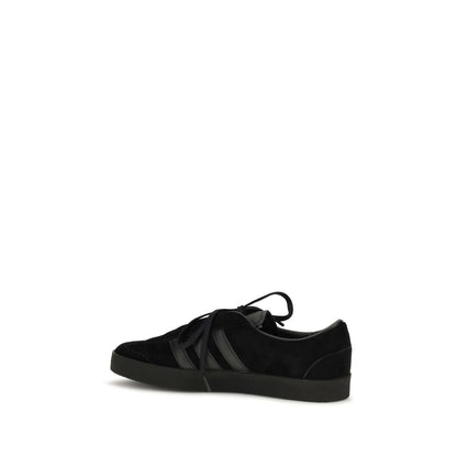 Y-3 Black Calf Leather Bos Taurus Athletic Sneakers