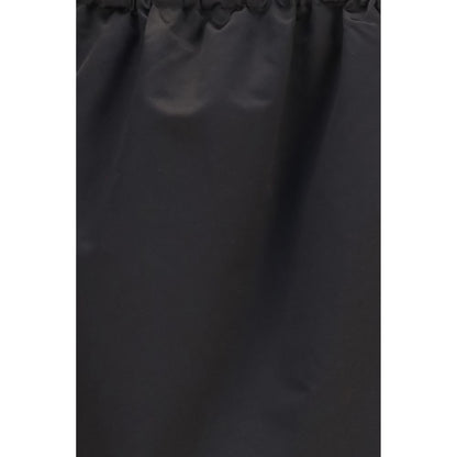 Prada Black Silk Midi Skirt
