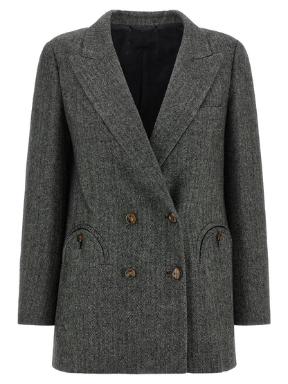 Blazé Milano Gray Virgin Wool Blazer