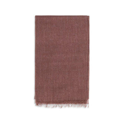 Brunello Cucinelli Bordeaux Cashmere Foulard