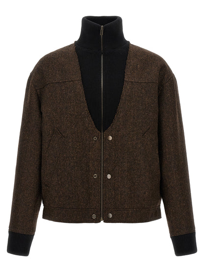 Maison Margiela Brown Wool Bomber