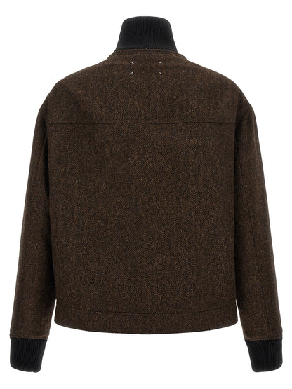 Maison Margiela Brown Wool Bomber