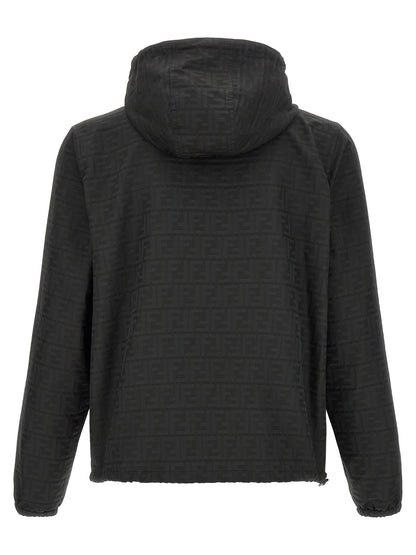 Fendi Black Polyester Shell Jacket