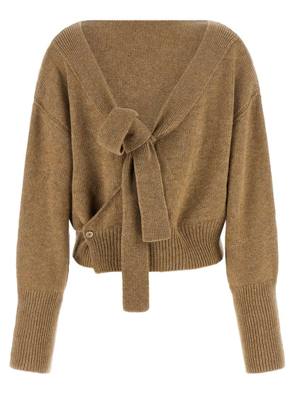 Ermanno Scervino Beige Cashmere Cardigan
