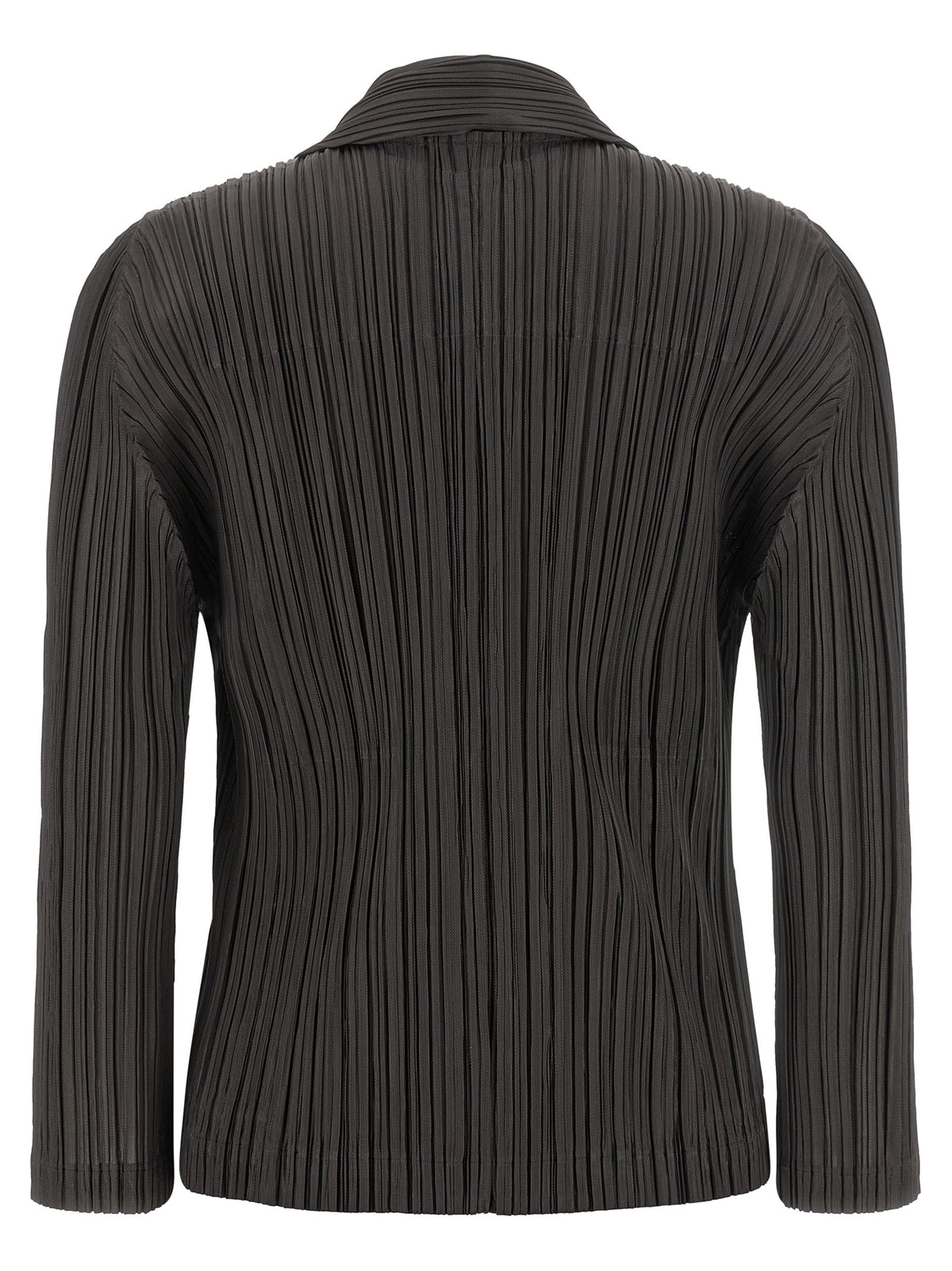 PLEATS PLEASE ISSEY MIYAKE Gray Polyester Blazer