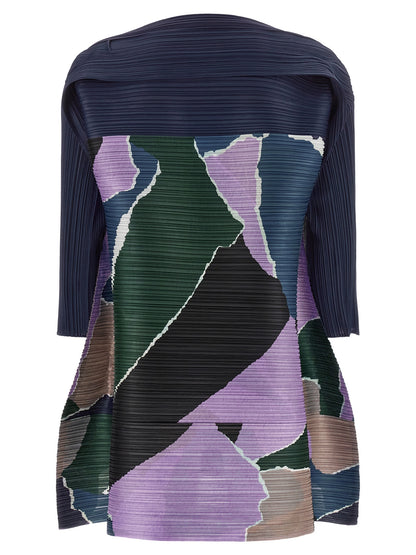 PLEATS PLEASE ISSEY MIYAKE Multicolor Polyester Midi Dress