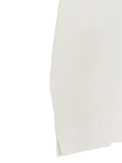 ZEGNA White Cotton Polo Shirt