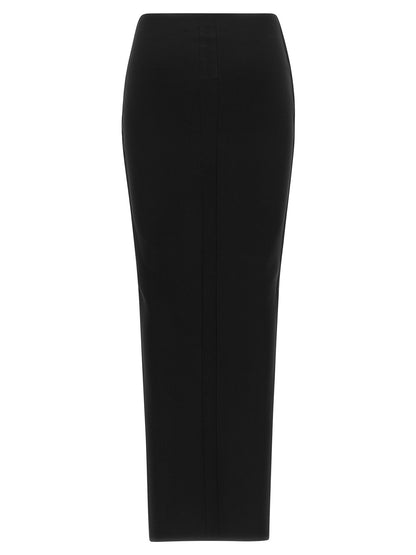 Rick Owens Black Viscose Mini Skirt