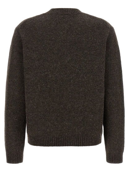 Maison Kitsuné Brown Wool Cardigan