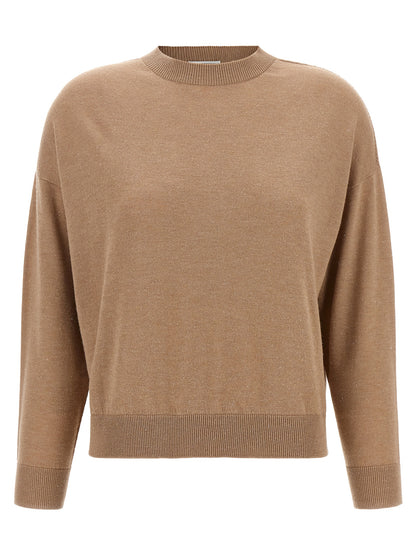 Peserico Beige Virgin Wool Cardigan