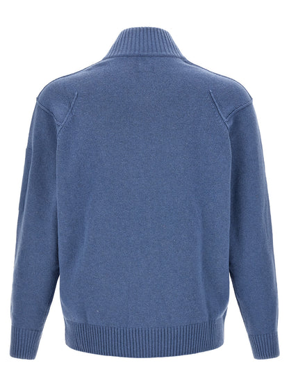 C.P. Company Blue Wool Cardigan