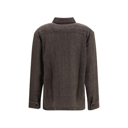 Missoni Brown Cashmere Dress Shirt