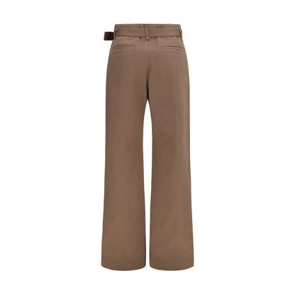Lemaire Brown Polyester Casual Pants