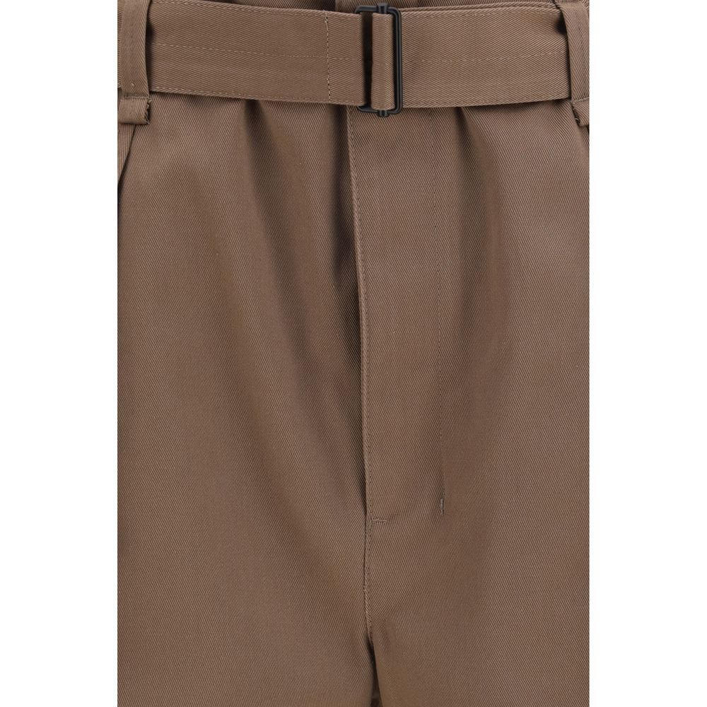 Lemaire Brown Polyester Casual Pants
