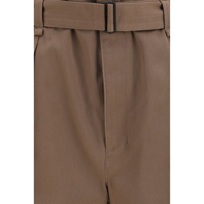 Lemaire Brown Polyester Casual Pants