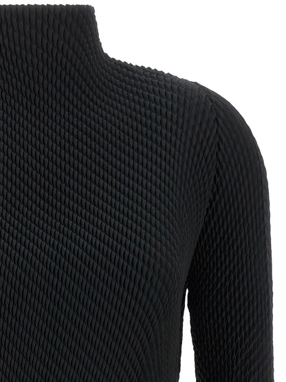Issey Miyake Black Polyester Shirt