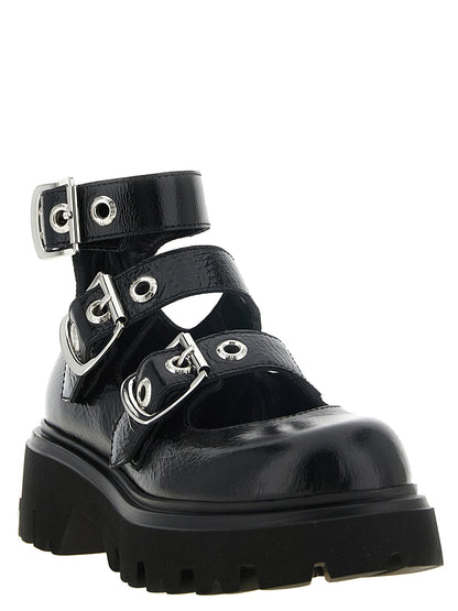 Vivienne Westwood Black Calfskin Ballet Flats