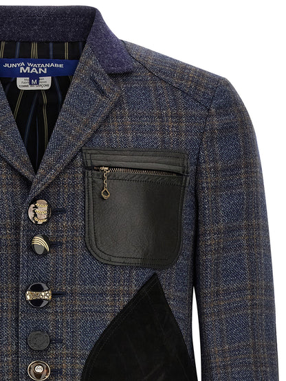Junya Watanabe Blue Wool Blazer