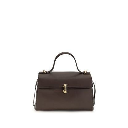 Savette Brown Calf Leather Bos Taurus Handbag