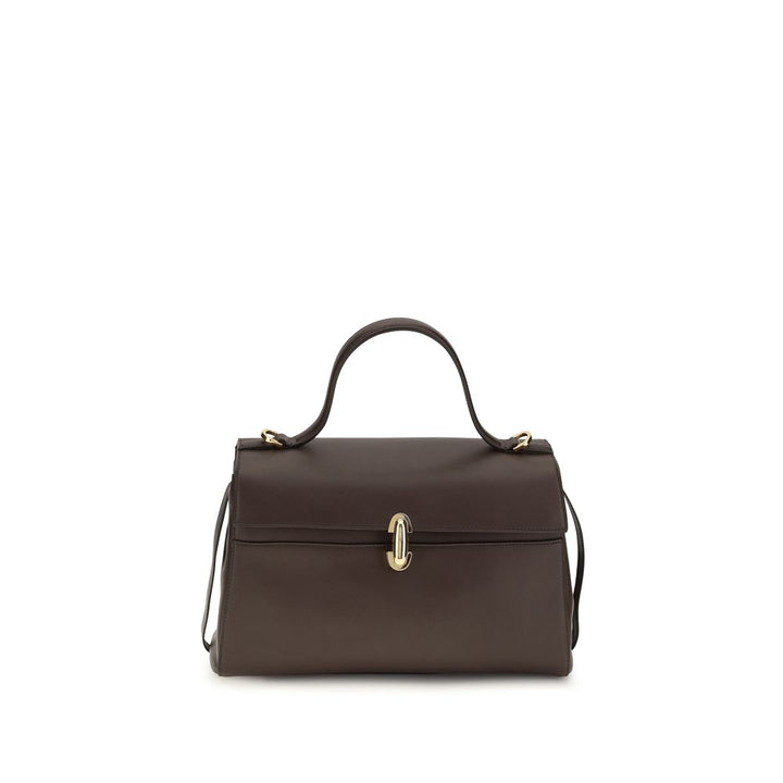 Savette Brown Calf Leather Bos Taurus Handbag