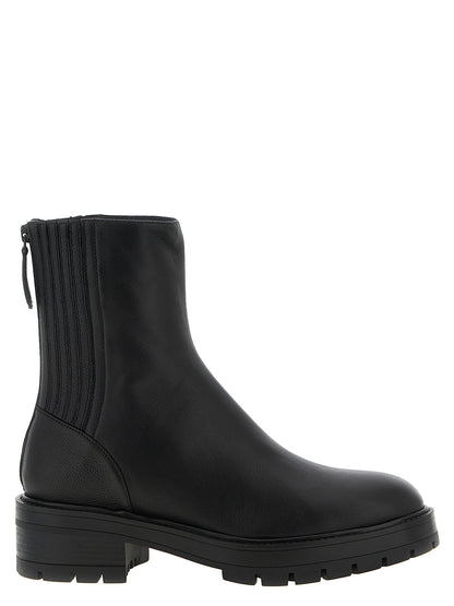 Aquazzura Black Calfskin Ankle Boots