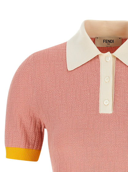 Fendi Multicolor Cotton Short Dress