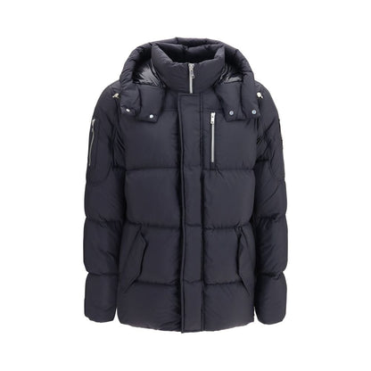 Moose Knuckles Black Nylon Full-Length Jacket
