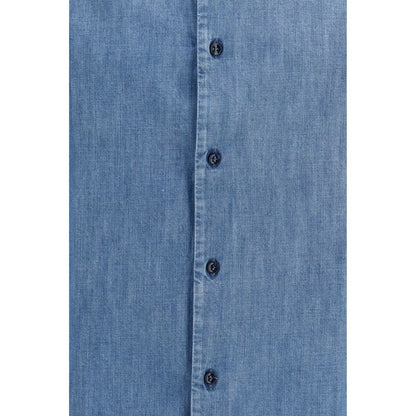 Brunello Cucinelli Blue Denim Shirt