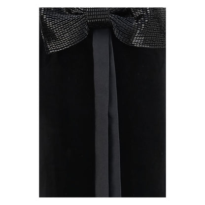 Self-Portrait Black Polyester Casual Dress