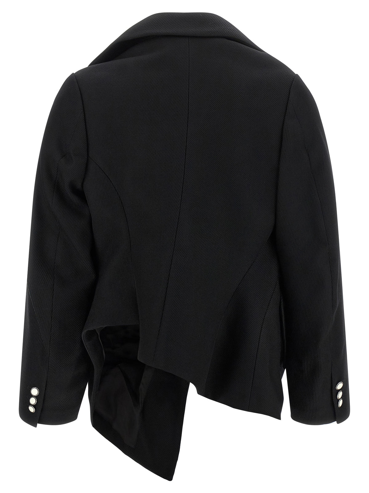 Comme Des Garçons Black Wool Blazer
