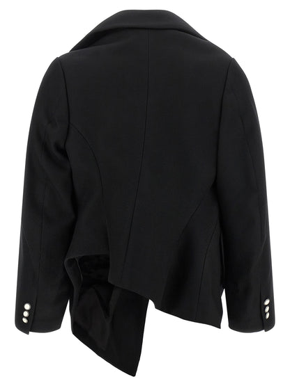 Comme Des Garçons Black Wool Blazer