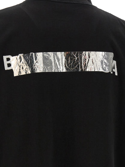 Balenciaga Black Cotton T-Shirt