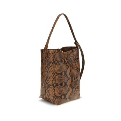 Benedetta Bruzziches Brown Calf Leather Bos Taurus Backet Bag