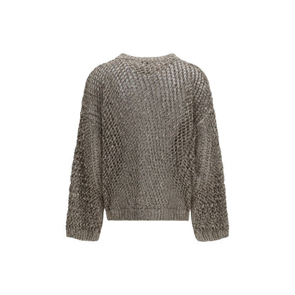 Brunello Cucinelli Beige Silk Sweatshirt