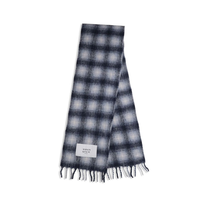 Maison Kitsuné Gray Alpaca Vicugna Pacos Scarf