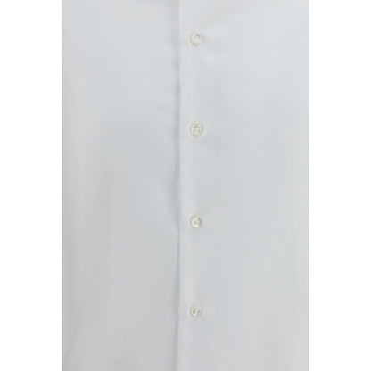 Finamore White Cotton Dress Shirt