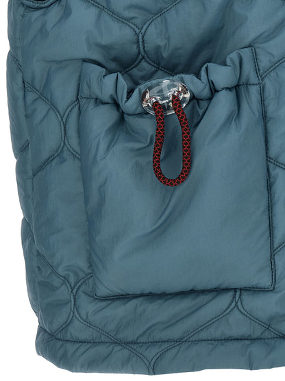 MARBELL Blue Polyamide Sleeveless Jacket
