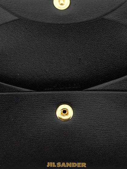 Jil Sander Black Calfskin Cardholder