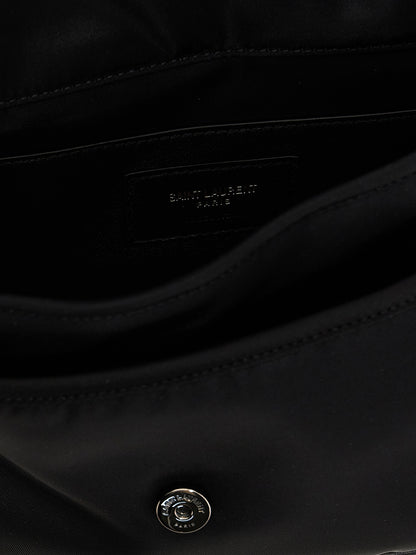 Saint Laurent Black Polyamide Crossbody Bag