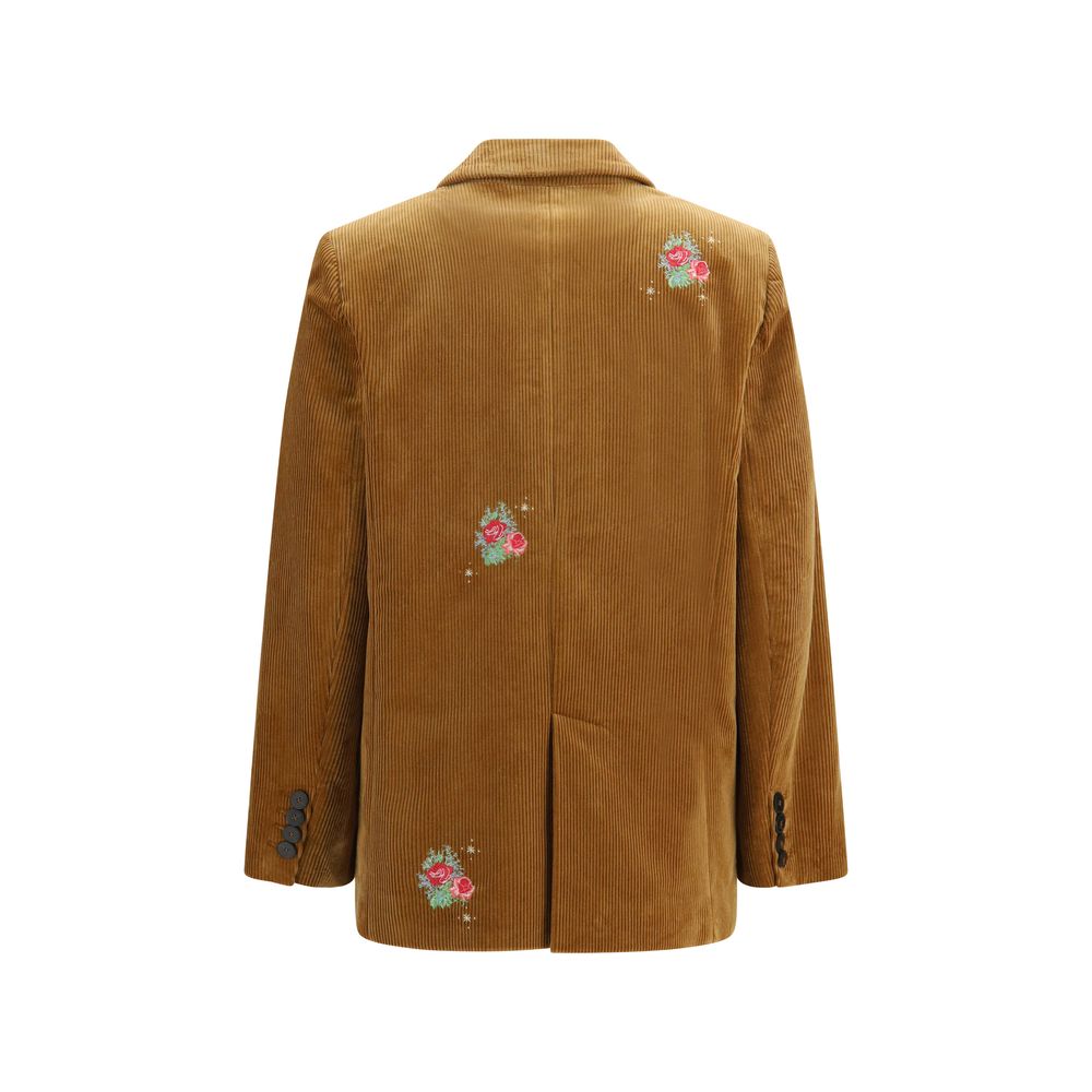 Forte_Forte Brown Cotton Full-Length Jacket