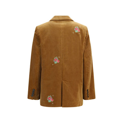 Forte_Forte Brown Cotton Full-Length Jacket