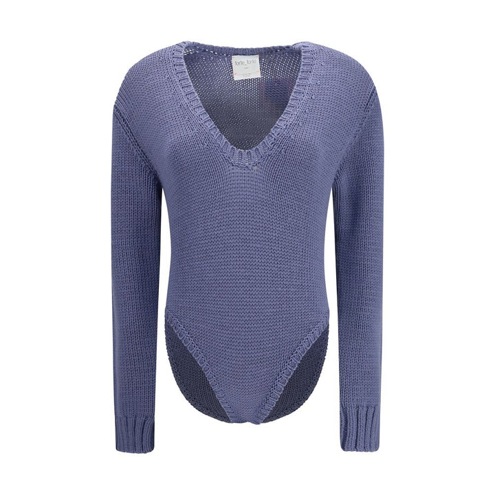Forte_Forte Purple Wool Oves Aries Bodysuit
