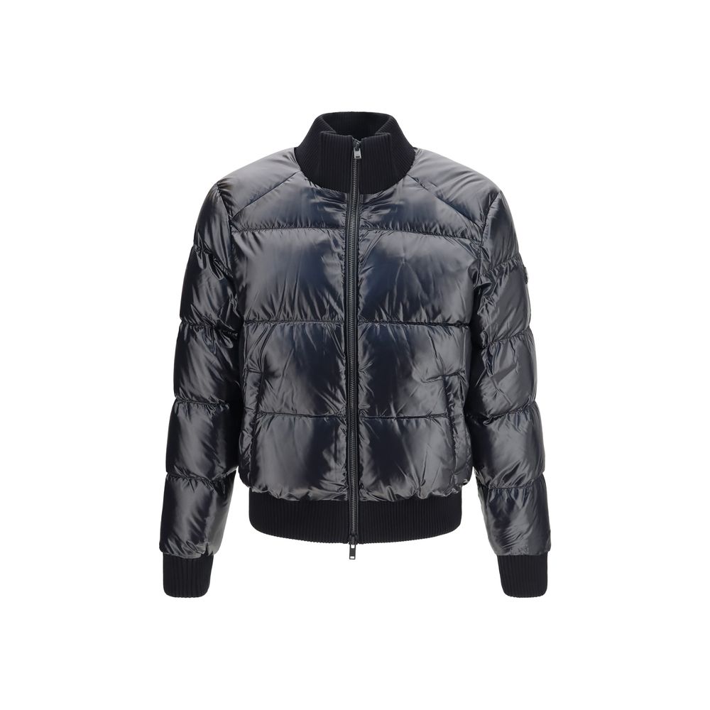 Moose Knuckles Black Nylon Bomber