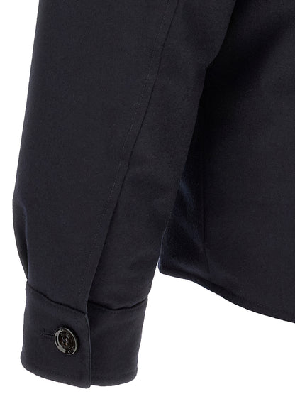 MooRER Blue Wool Full-Length Jacket