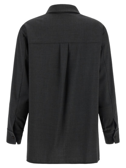 'S Max Mara Gray Wool Blouse