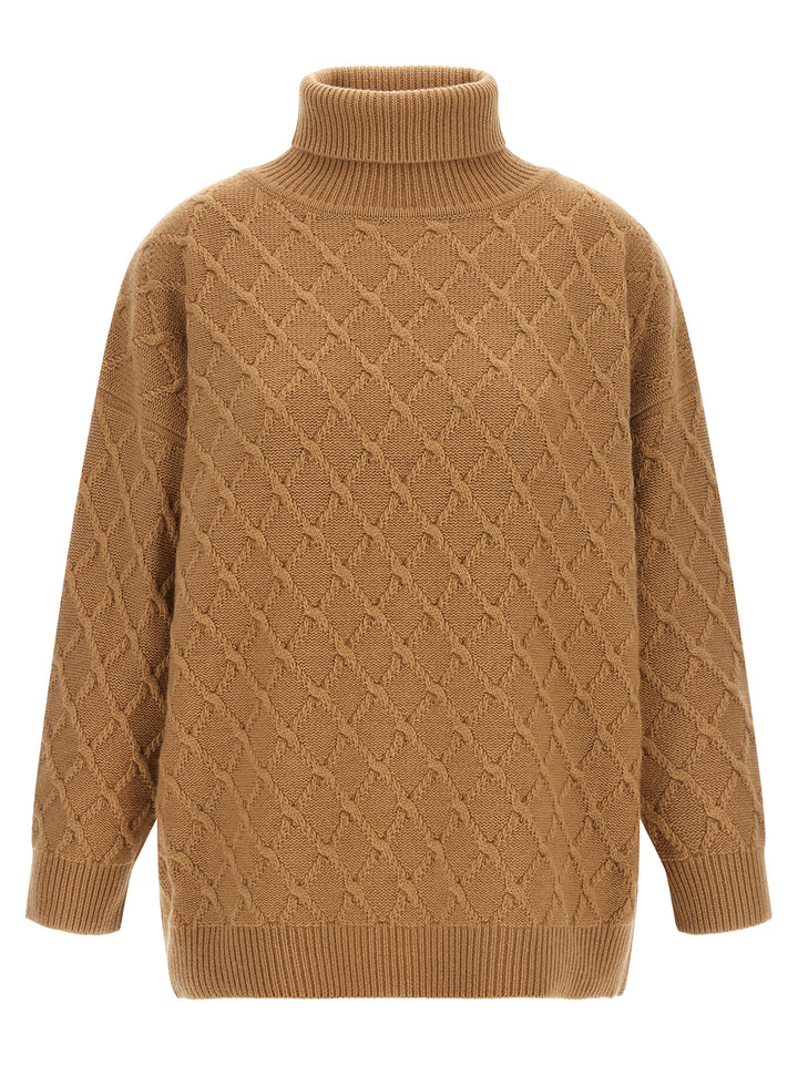 Max Mara Beige Wool Cardigan