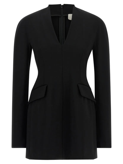 Sportmax Black Viscose Short Dress