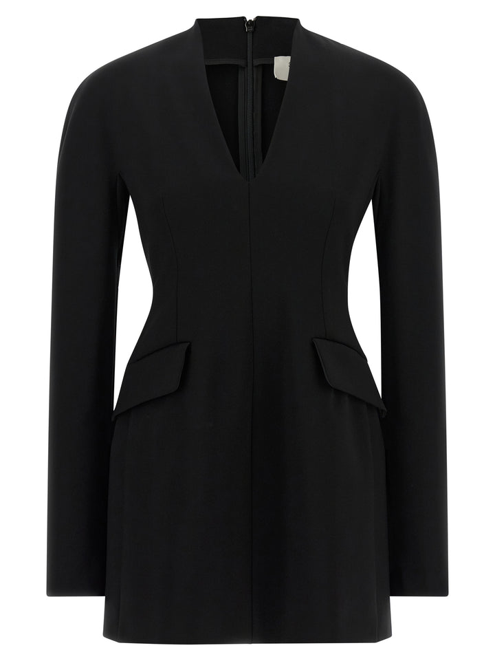 Sportmax Black Viscose Short Dress