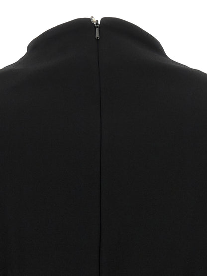Sportmax Black Viscose Short Dress